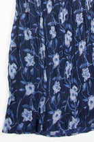 Blue Floral Hippie Skirt