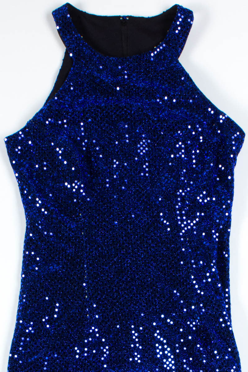 Blue Sequin Dress