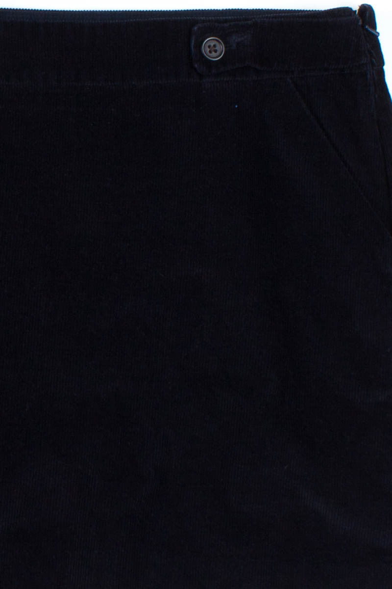 Navy Corduroy Skirt
