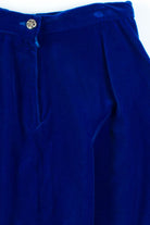 Royal Blue Velvet Skirt