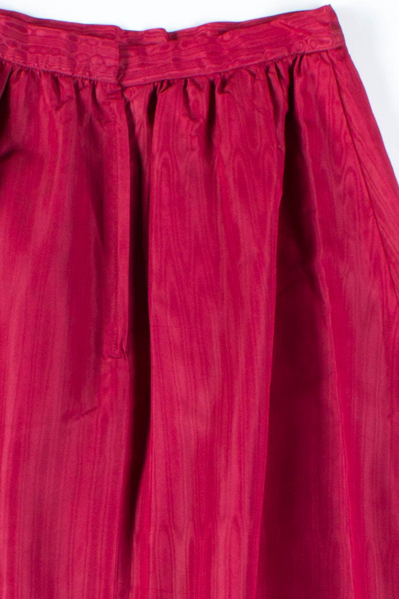 Crimson Maxi Skirt