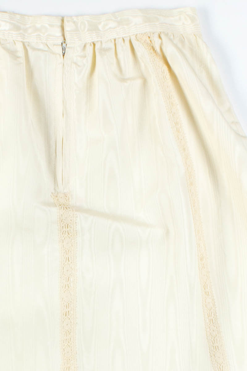 Cream Lace Maxi Skirt