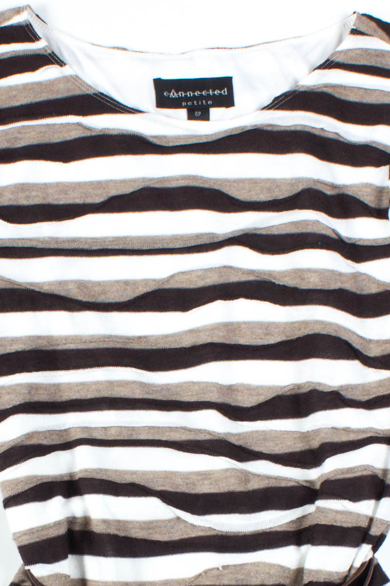 Brown Striped Dress
