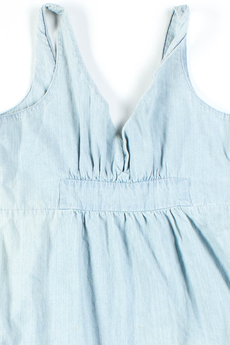 Denim Ruffle Dress