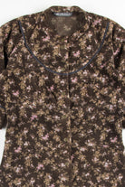Floral Peasant Corduroy Dress