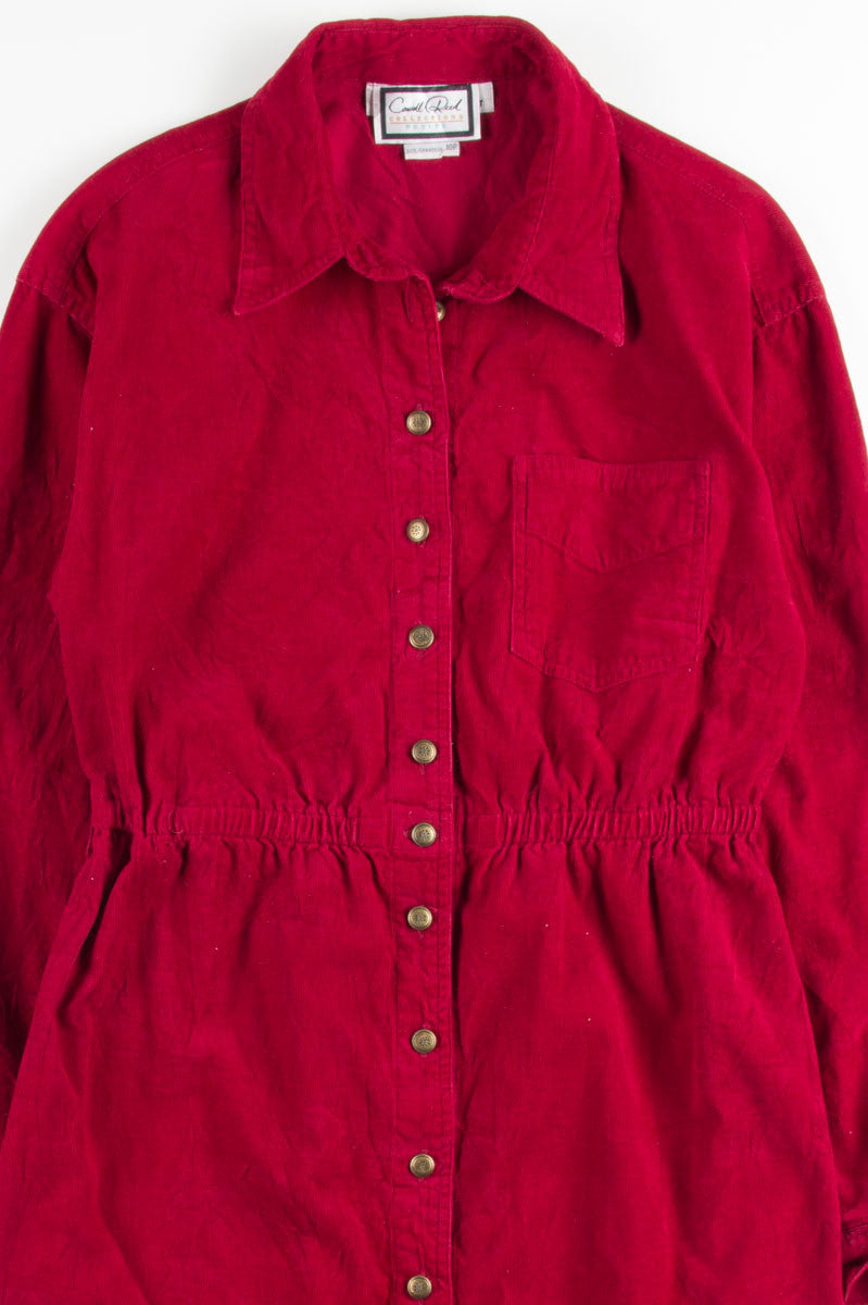 Burgundy Corduroy Shirt Dress – Ragstock