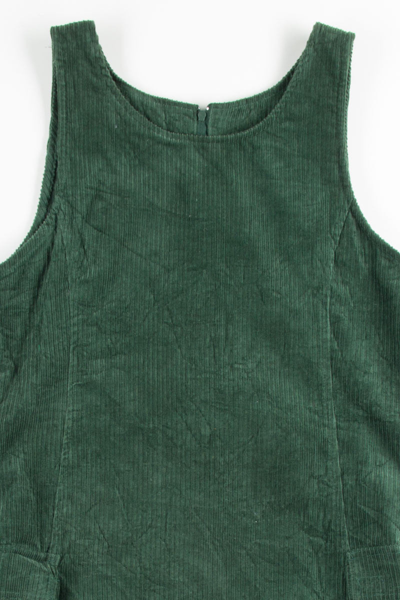 Green Corduroy Sheath Dress
