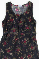 Floral Empire Waist Corduroy Dress 1