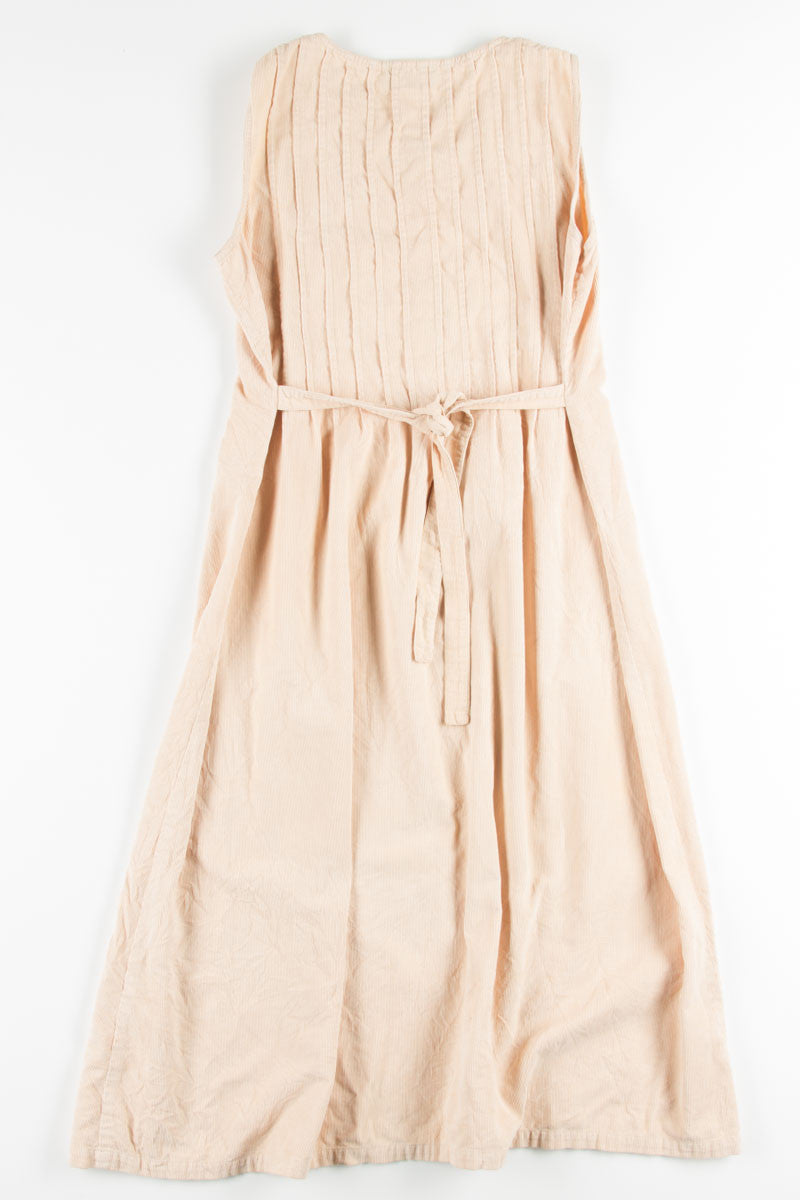 Beige Corduroy Dress
