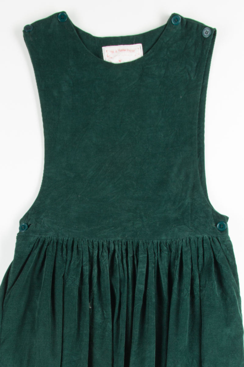 Green Corduroy Dress 1
