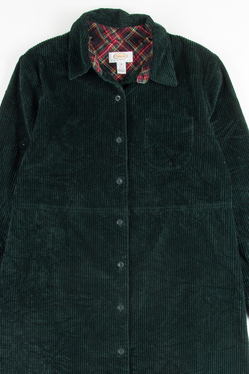 Forest Corduroy Shirt Dress 1