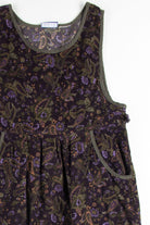Plum Floral Corduroy Dress