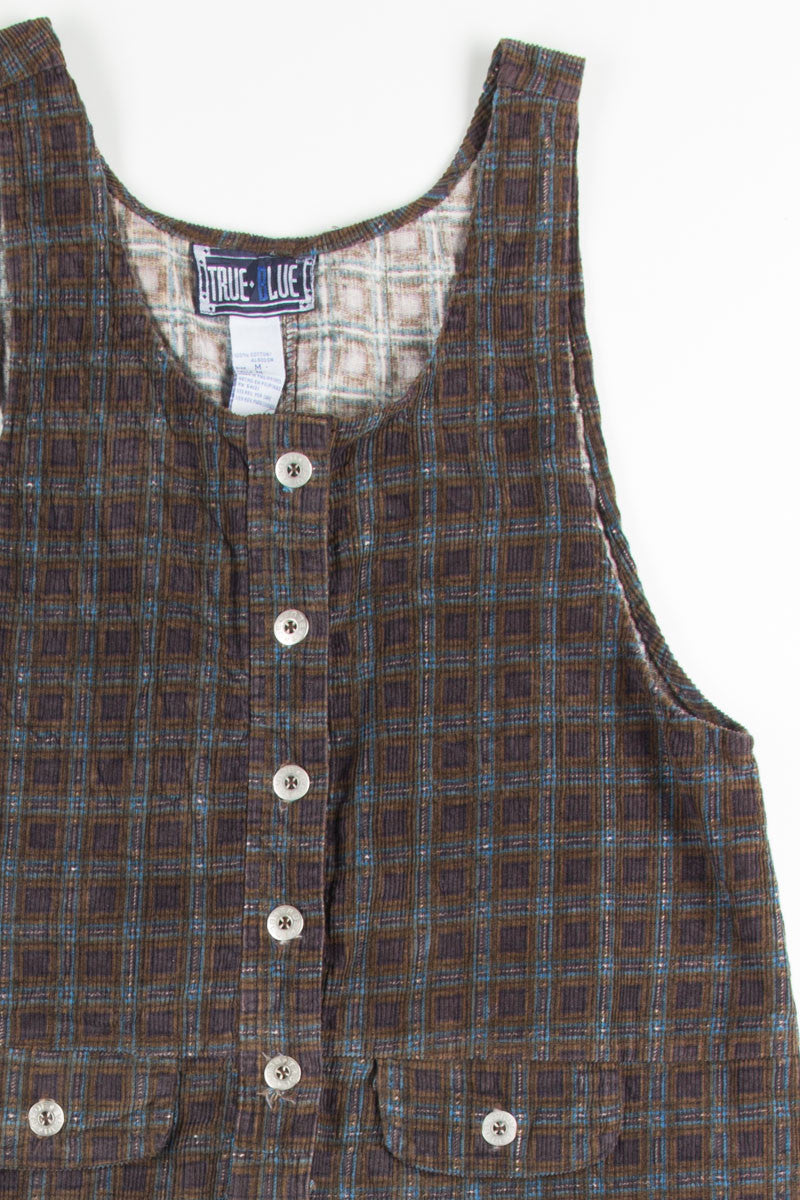 Plaid Corduroy Jumper