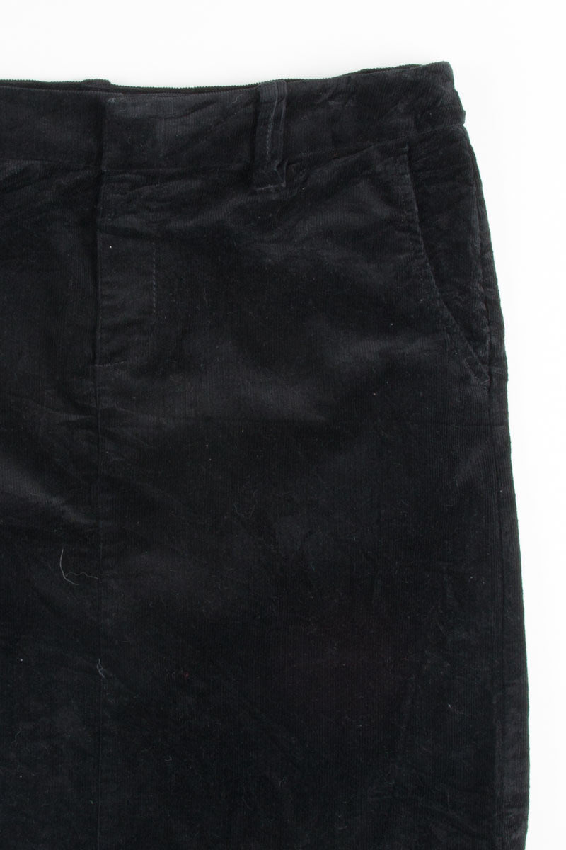 Black Corduory Skirt