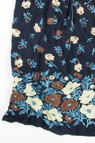 Navy Floral Hippie Skirt