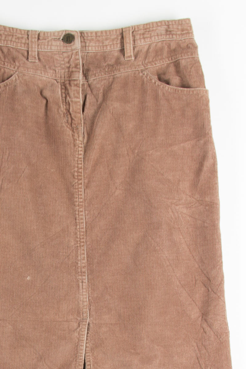 Tan Corduroy Maxi Skirt 1