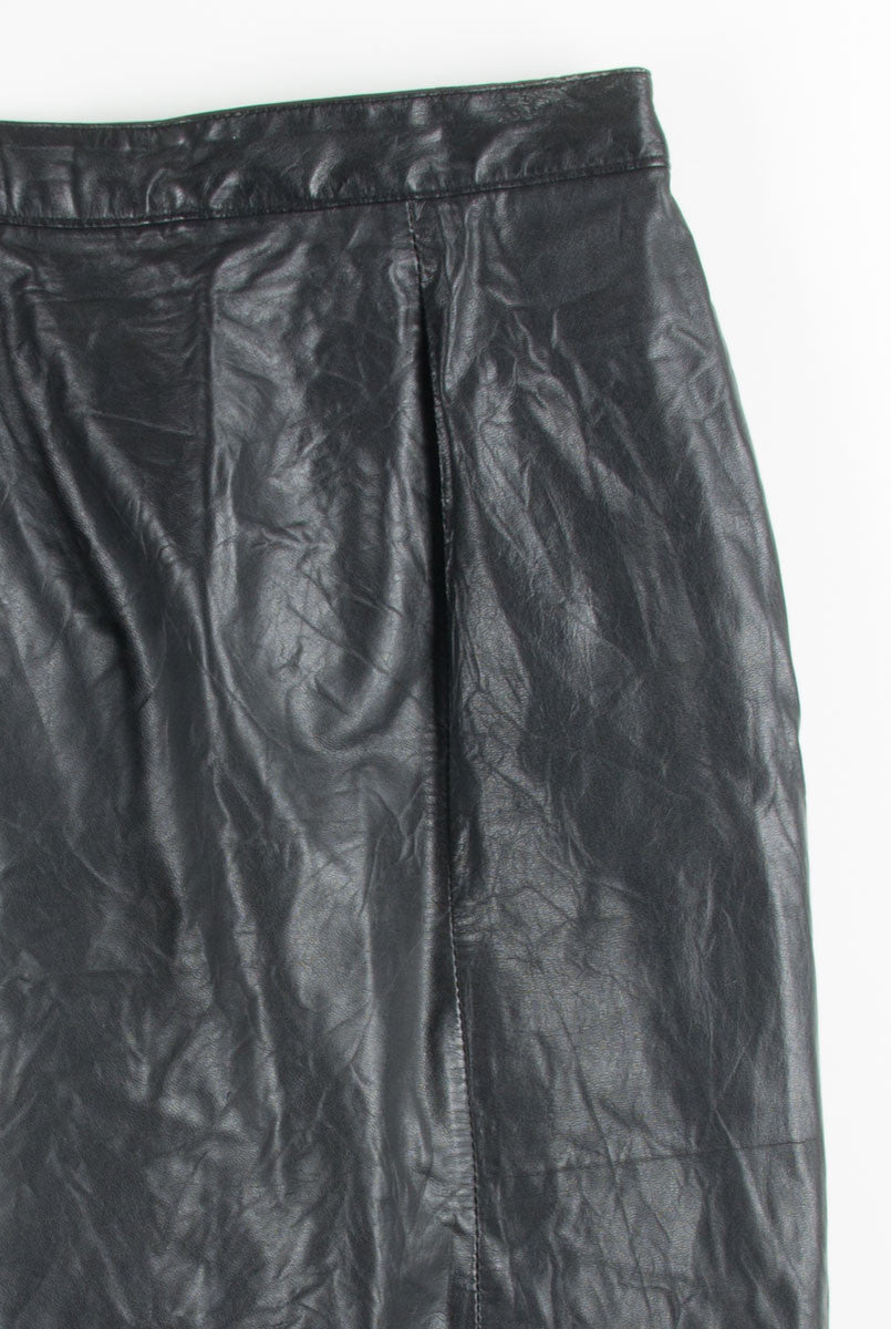 Black Leather Skirt