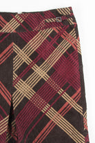 Brown Criss Cross Pencil Skirt