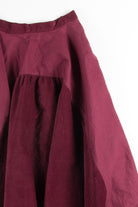 Burgundy Corduroy Circle Skirt