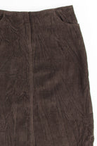 Brown Corduroy Pencil Skirt 2