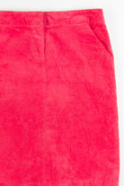 Coral J. Crew Corduroy Pencil Skirt