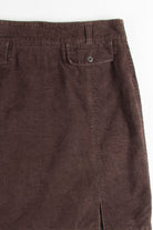 Brown Eddie Bauer Corduroy Skirt