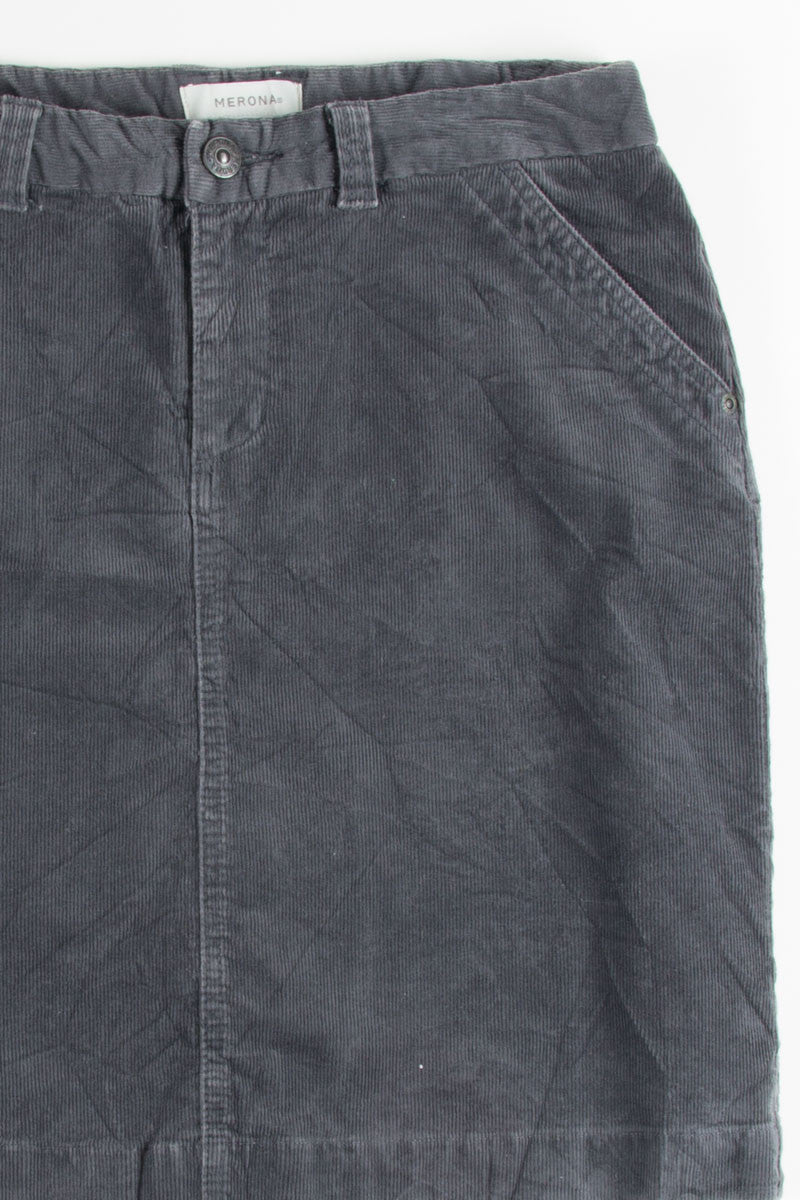 Tan Corduroy Mini Skirt 1