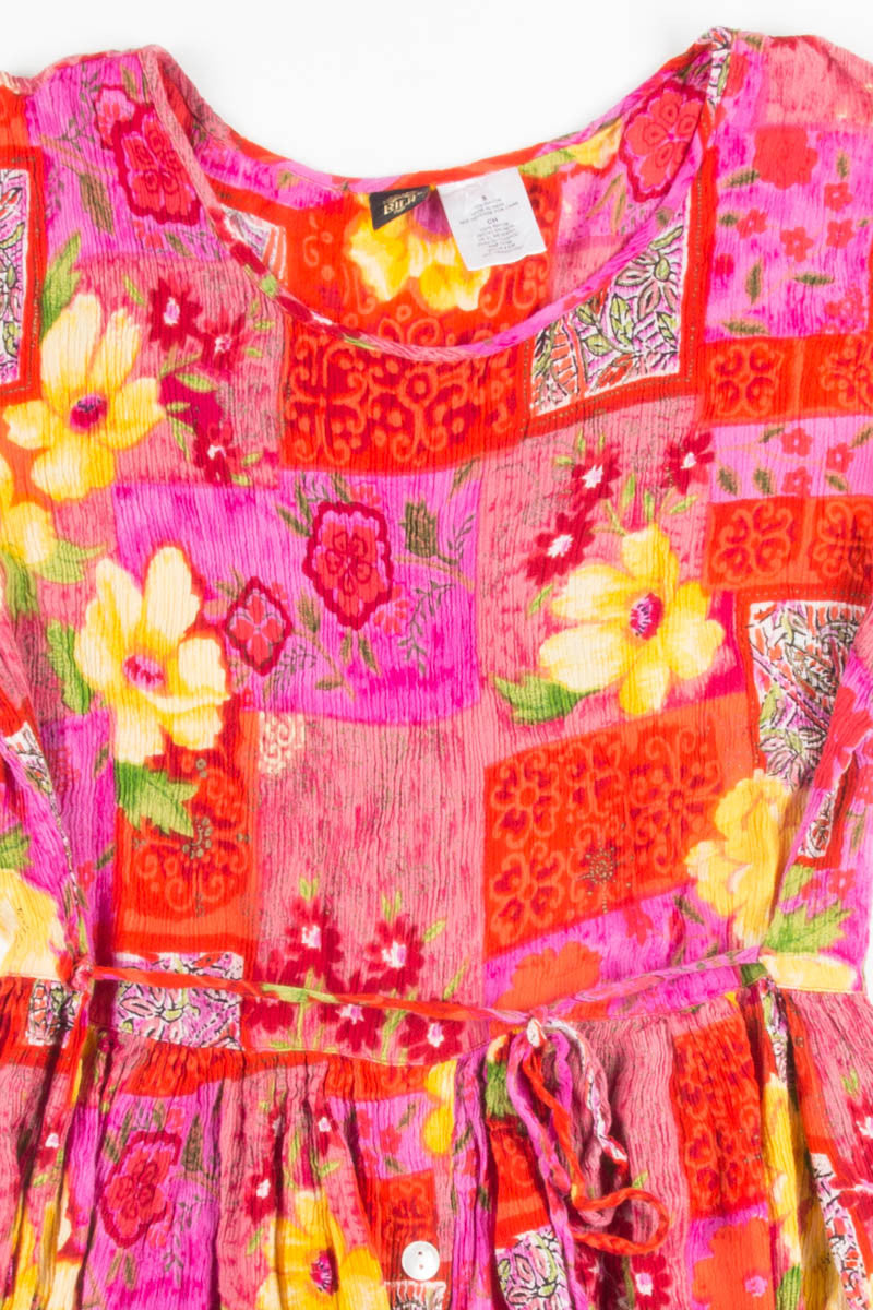 Pink Floral Sundress