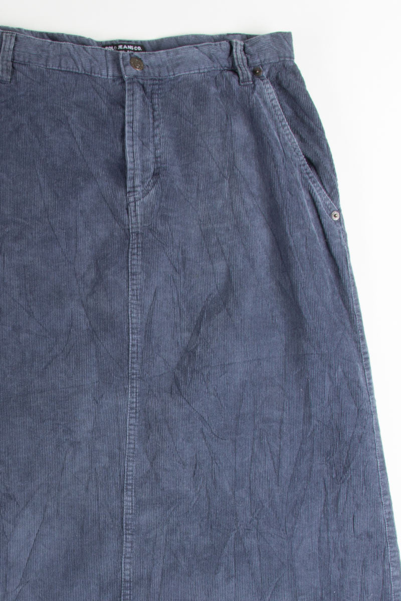Grey Ralph Lauren Corduroy Skirt