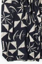 Black Pinwheel Hippie Skirt