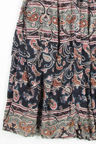 Grey & Navy Paisley Hippie Skirt