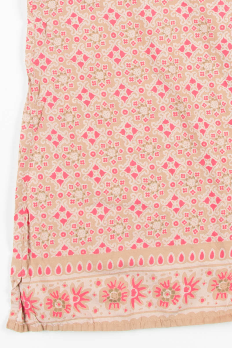 Pink Floral Hippie Skirt