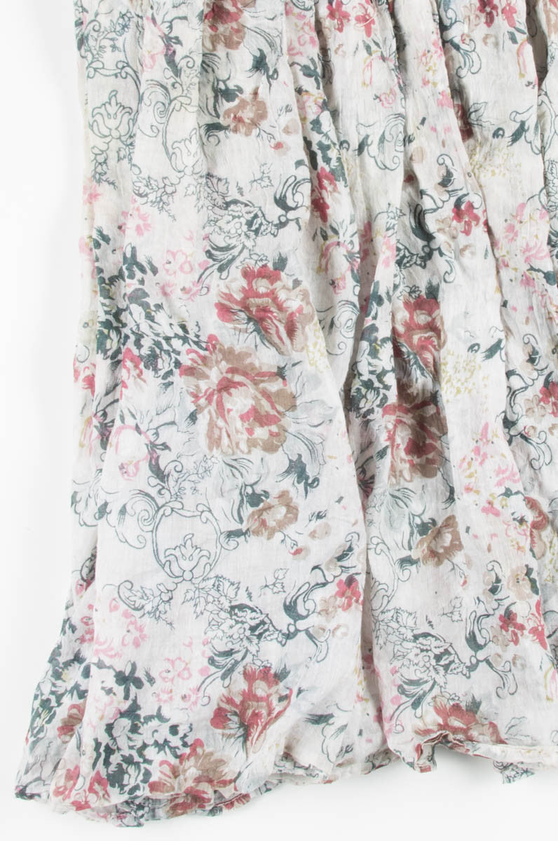 Vintage Floral Hippie Skirt