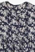 Blue Floral Print Sundress