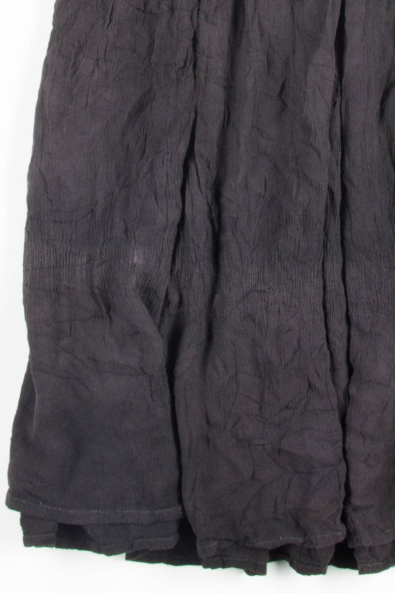 Black Crinkle Hippie Skirt 1