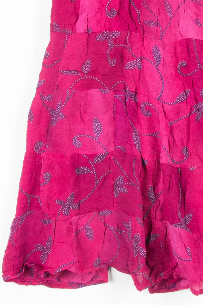 Pink Patchwork Hippie Skirt