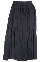 Black Crinkle Hippie Skirt