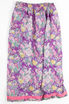 Purple Floral Hippie Skirt 1