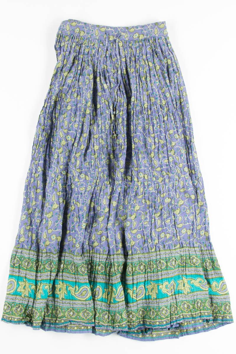 Purple Vines Hippie Skirt