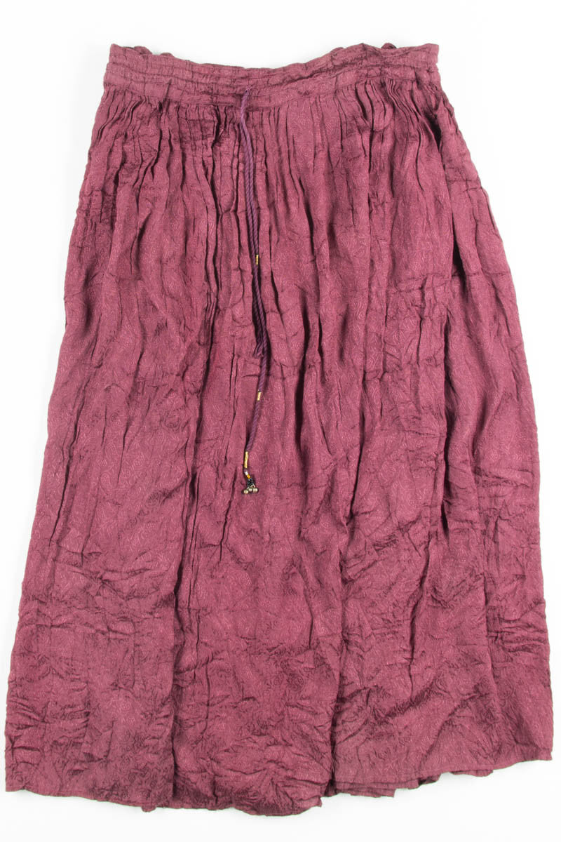 Plum Printed Hippie Skirt