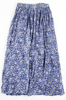 Blue Floral Hippie Skirt 1