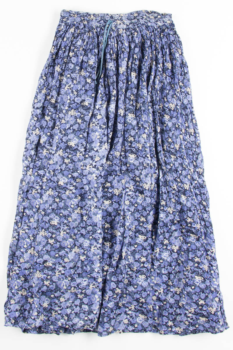 Blue Floral Hippie Skirt 1