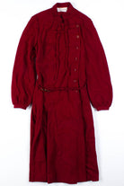 Burgundy Coat Dress