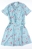 Mint Green Floral Dress