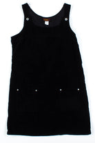 Black Velvet Pocket Dress