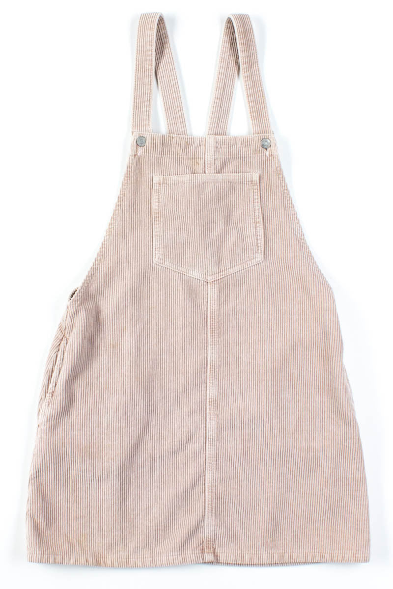 Tan Corduroy Jumper Dress