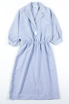 Blue Seersucker Dress 1