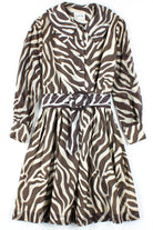 Brown Zebra Vintage Dress