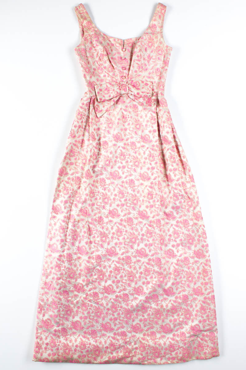 Pink Glitter Floral Dress