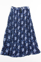 Blue Floral Hippie Skirt